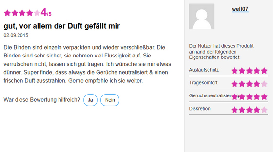 So sieht die Rezension einer Web-Reporterin auf for-me-online.de aus.