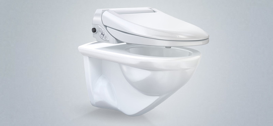 Der Dusch-WC Aufsatz Geberit AquaClean 4000 ist einfach auf der bestehenden WC-Keramik zu installieren.