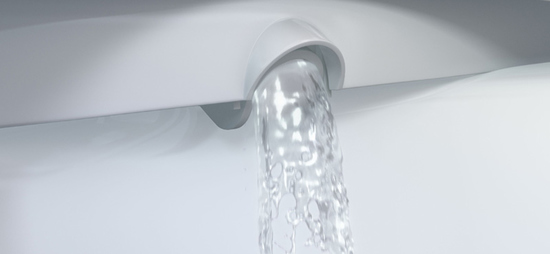 Für hygienische Sauberkeit wird die Duschdüse vor und nach Gebrauch automatisch mit Frischwasser gespült.