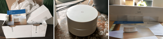 Die ersten Markenjury-Boxen mit Google Wifi treffen ein.