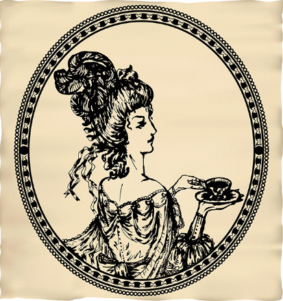 Damen mit Kaffee