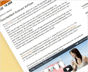 Philips ArFloss-Berichte auf Blogs der Teilnehmer