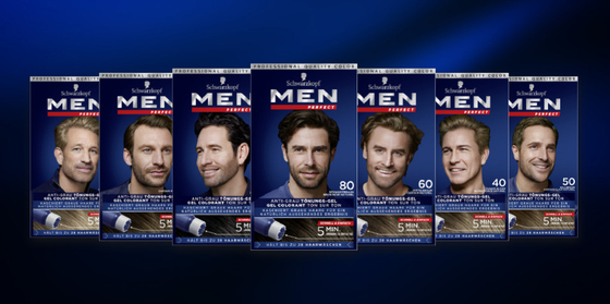 Das Men Perfect Anti-Grau Tönungs-Gel ist in 7 Farbnuancen erhältlich. 