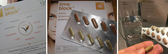 Inhaltsstoffe der timeblock® Nutrition